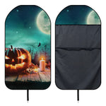 Scary Halloween Pumpkin Print Waterproof Car Seat Cover