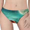 Scary Halloween Pumpkin Print Women's Thong