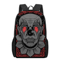 Scary Joker Card Print 17 Inch Backpack