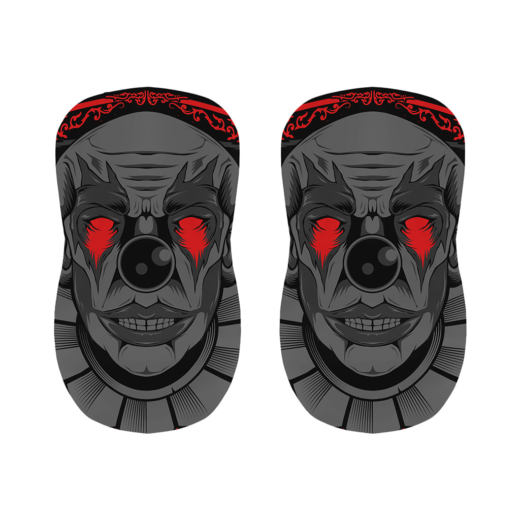 Scary Joker Card Print Bar Stool Covers