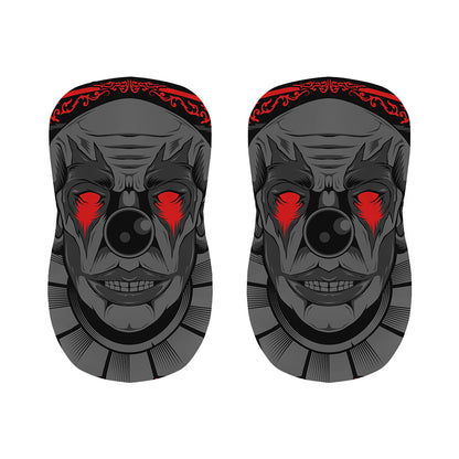 Scary Joker Card Print Bar Stool Covers