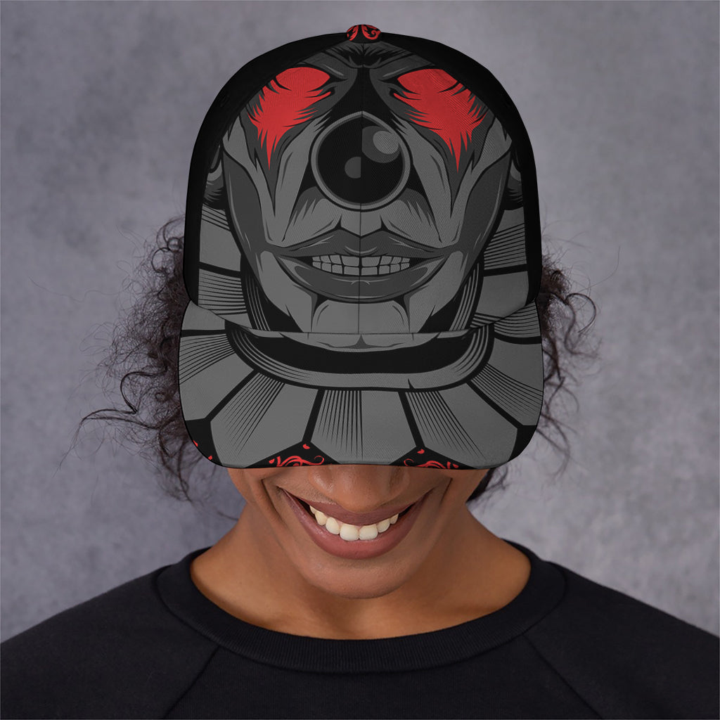 Scary Joker Card Print Baseball Cap