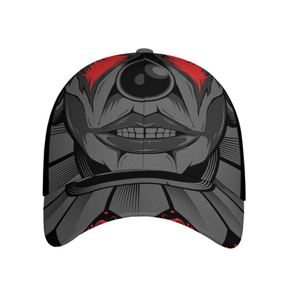 Scary Joker Card Print Baseball Cap