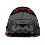 Scary Joker Card Print Beanie