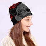 Scary Joker Card Print Beanie