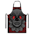 Scary Joker Card Print Bib Apron With Pocket