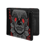 Scary Joker Card Print Bifold Wallet