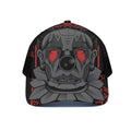 Scary Joker Card Print Black Mesh Trucker Hat