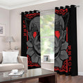 Scary Joker Card Print Dimout Grommet Curtains