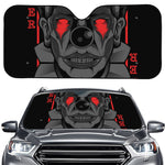 Scary Joker Card Print Car Windshield Sun Shade