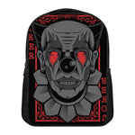 Scary Joker Card Print Casual Backpack