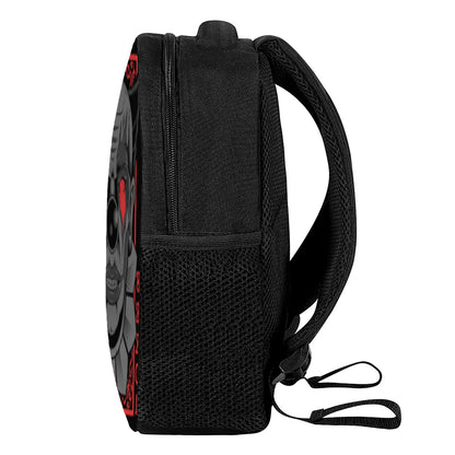 Scary Joker Card Print Casual Backpack