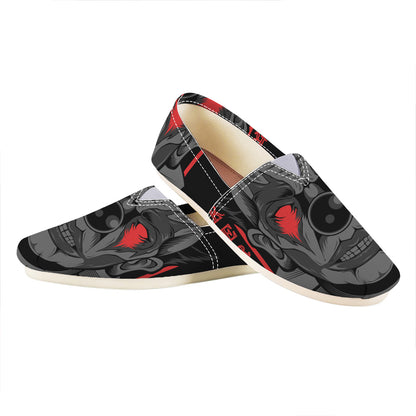 Scary Joker Card Print Casual Shoes