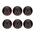 Scary Joker Card Print Coaster Set