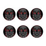 Scary Joker Card Print Coaster Set