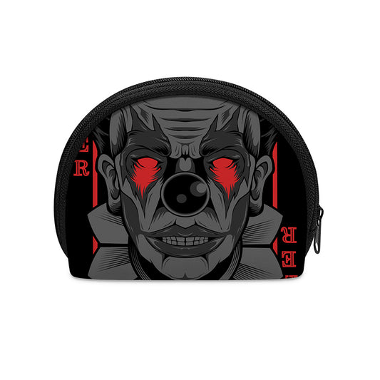 Scary Joker Card Print Coin Purse