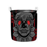 Scary Joker Card Print Collapsible Laundry Basket
