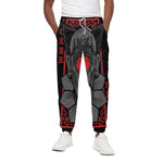 Scary Joker Card Print Cotton Pants