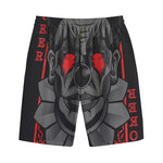 Scary Joker Card Print Cotton Shorts