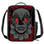 Scary Joker Card Print Crossbody Lunch Bag