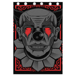 Scary Joker Card Print Curtain