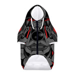 Scary Joker Card Print Dog Zip Up Hoodie