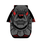 Scary Joker Card Print Dog Zip Up Hoodie