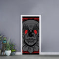 Scary Joker Card Print Door Sticker
