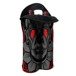 Scary Joker Card Print Double Neoprene Wine Tote