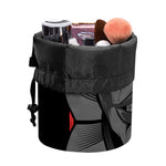 Scary Joker Card Print Drawstring Makeup Bag