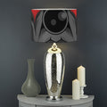 Scary Joker Card Print Drum Lamp Shade