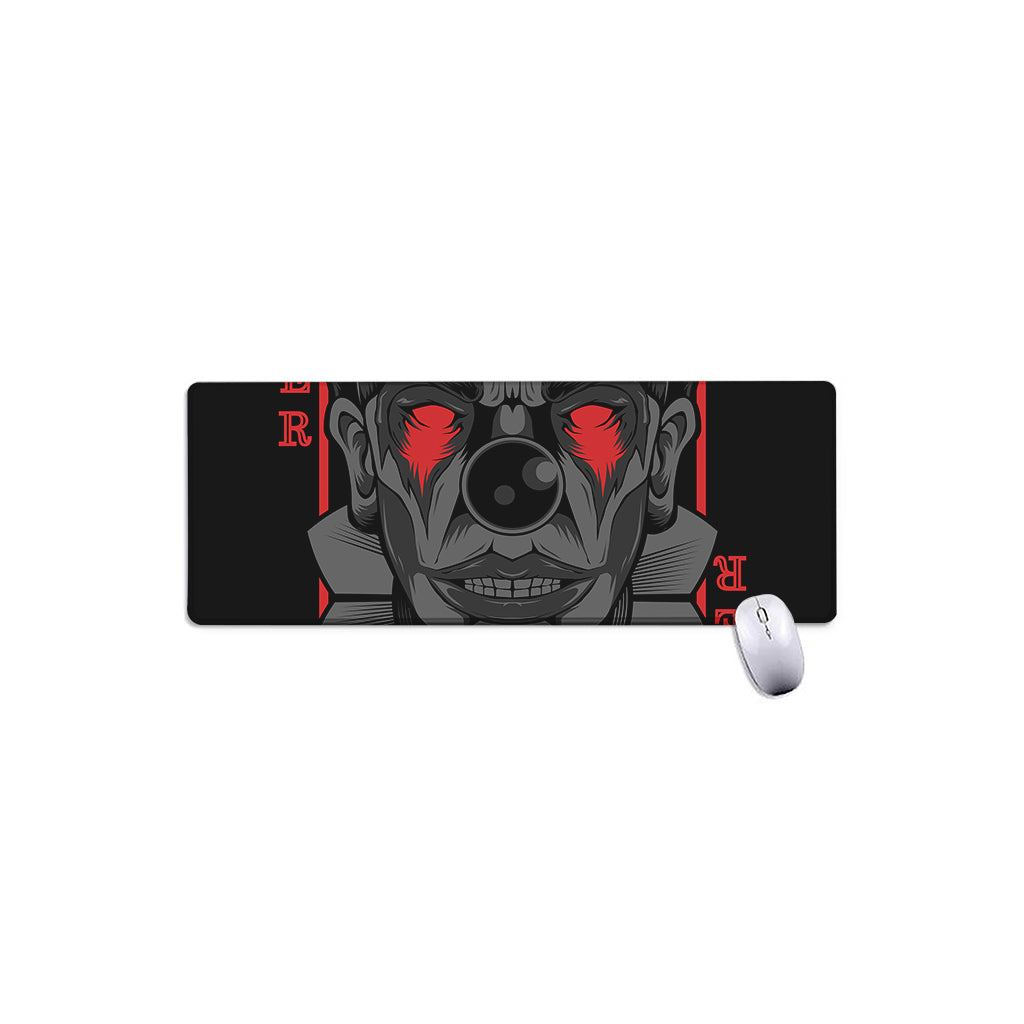 Scary Joker Card Print Extended Mouse Pad
