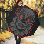 Scary Joker Card Print Foldable Umbrella