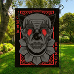Scary Joker Card Print Garden Flag