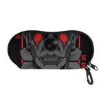 Scary Joker Card Print Glasses Case
