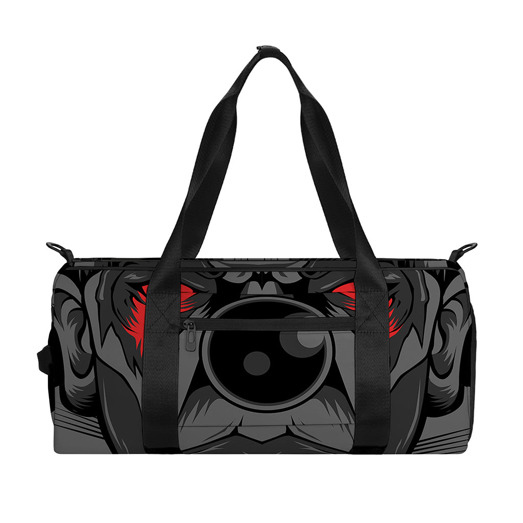Scary Joker Card Print Gym Bag