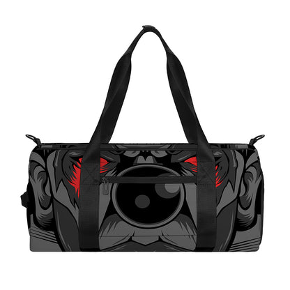 Scary Joker Card Print Gym Bag