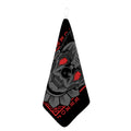 Scary Joker Card Print Hand Towel