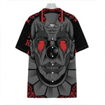 Scary Joker Card Print Hawaiian Shirt