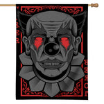 Scary Joker Card Print House Flag