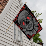 Scary Joker Card Print House Flag