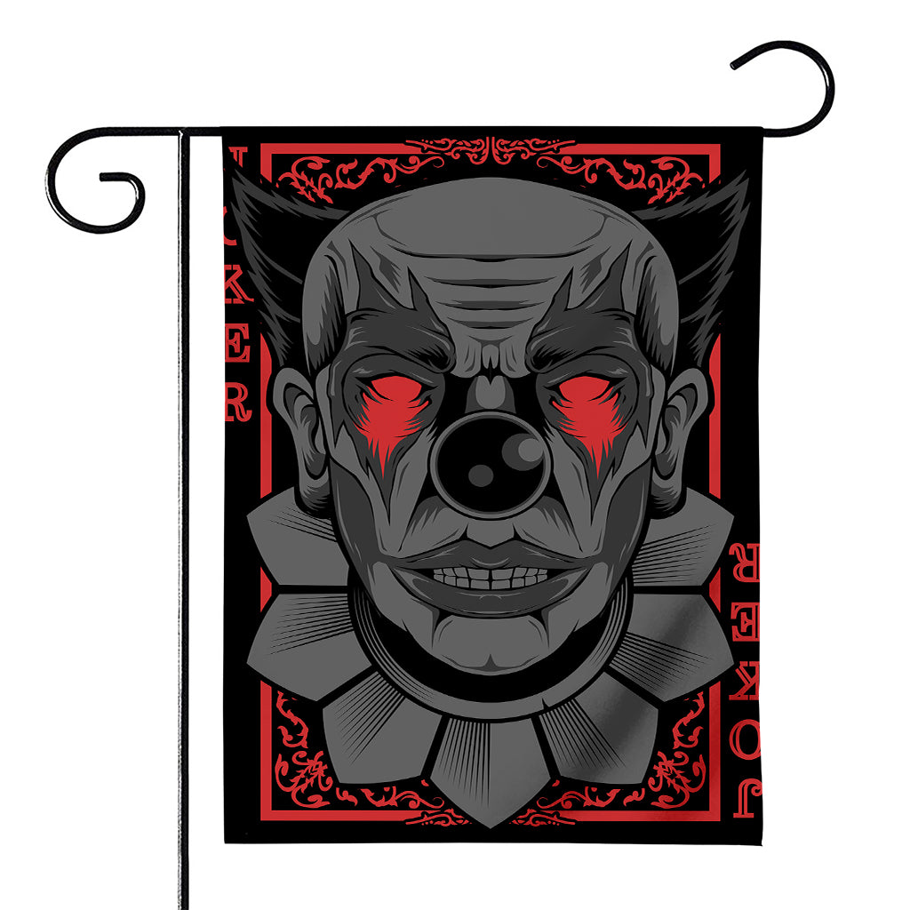 Scary Joker Card Print House Flag