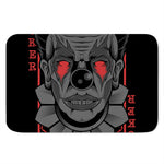 Scary Joker Card Print Indoor Door Mat