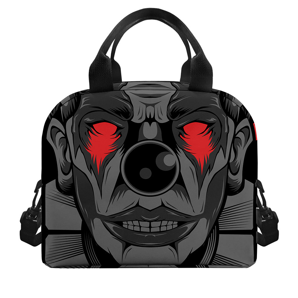 Scary Joker Card Print Insulated Lunch Bag