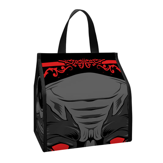 Scary Joker Card Print Insulated Lunch Tote