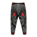 Scary Joker Card Print Jogger Pants