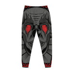 Scary Joker Card Print Jogger Pants
