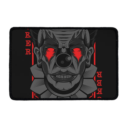Scary Joker Card Print Kitchen Mat