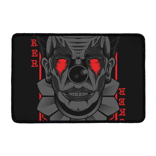 Scary Joker Card Print Kitchen Mat