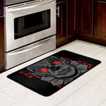 Scary Joker Card Print Kitchen Mat